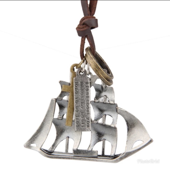 Necklace & Pendants Creative Sailing Ship Boat - Picture 5 of 7